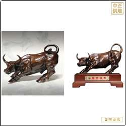 黃銅小型華爾街銅牛鑄造廠(chǎng) 